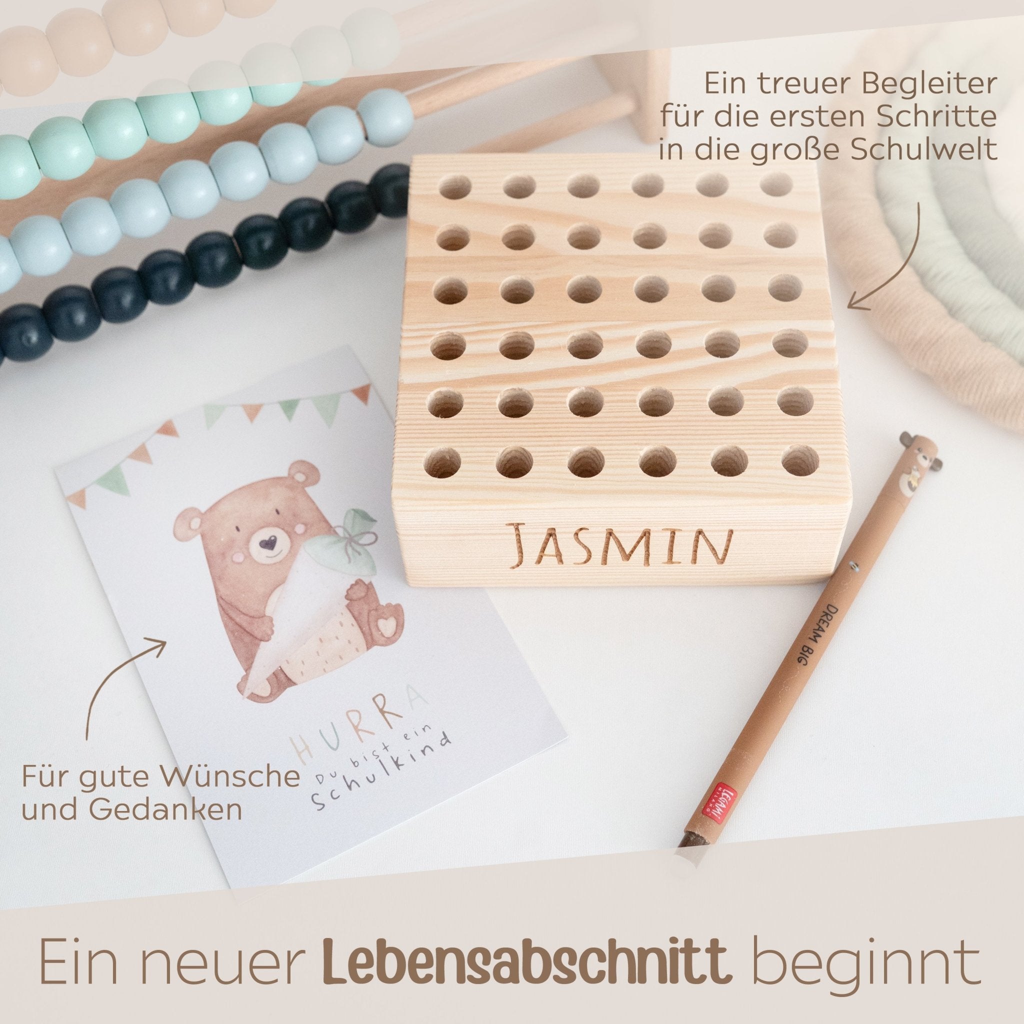 Geschenkbox Schulkind - Legami + Postkarte - wunderwunsch