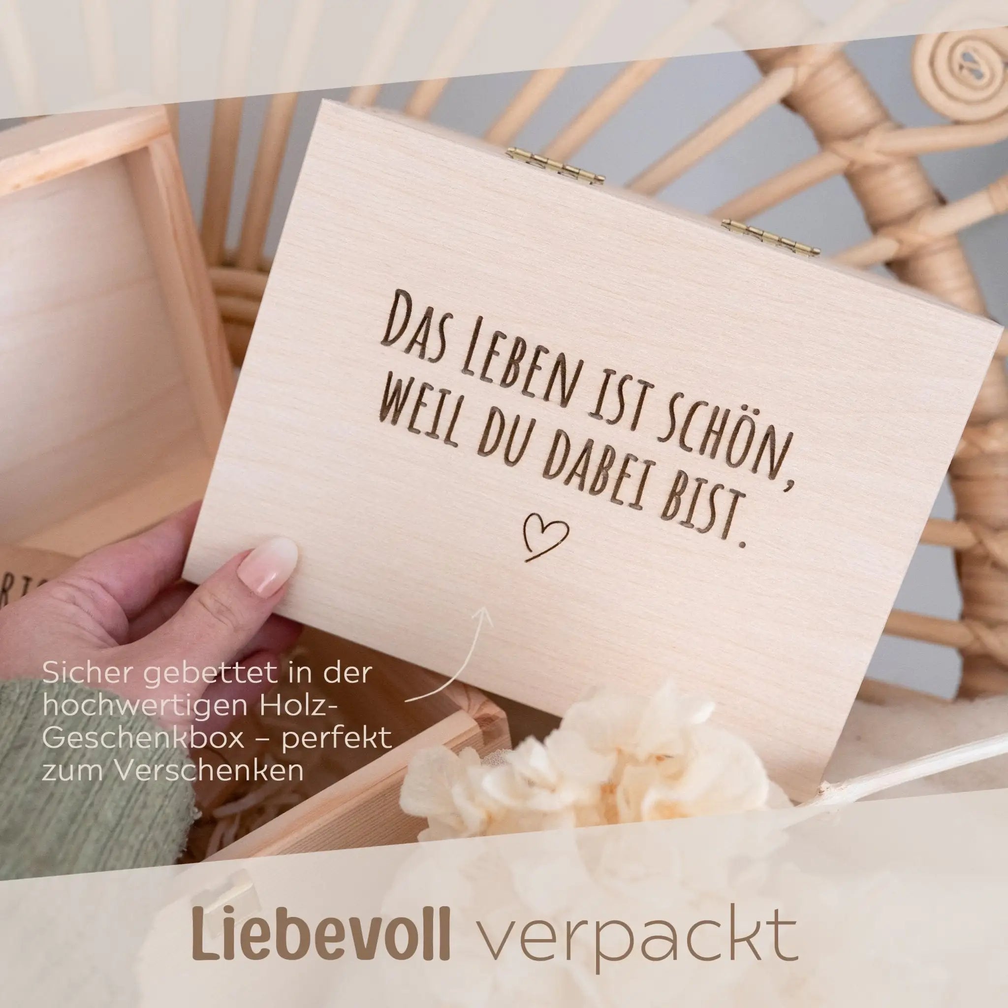 Geschenkbox Valentinstag - Bärenfamilie - wunderwunsch