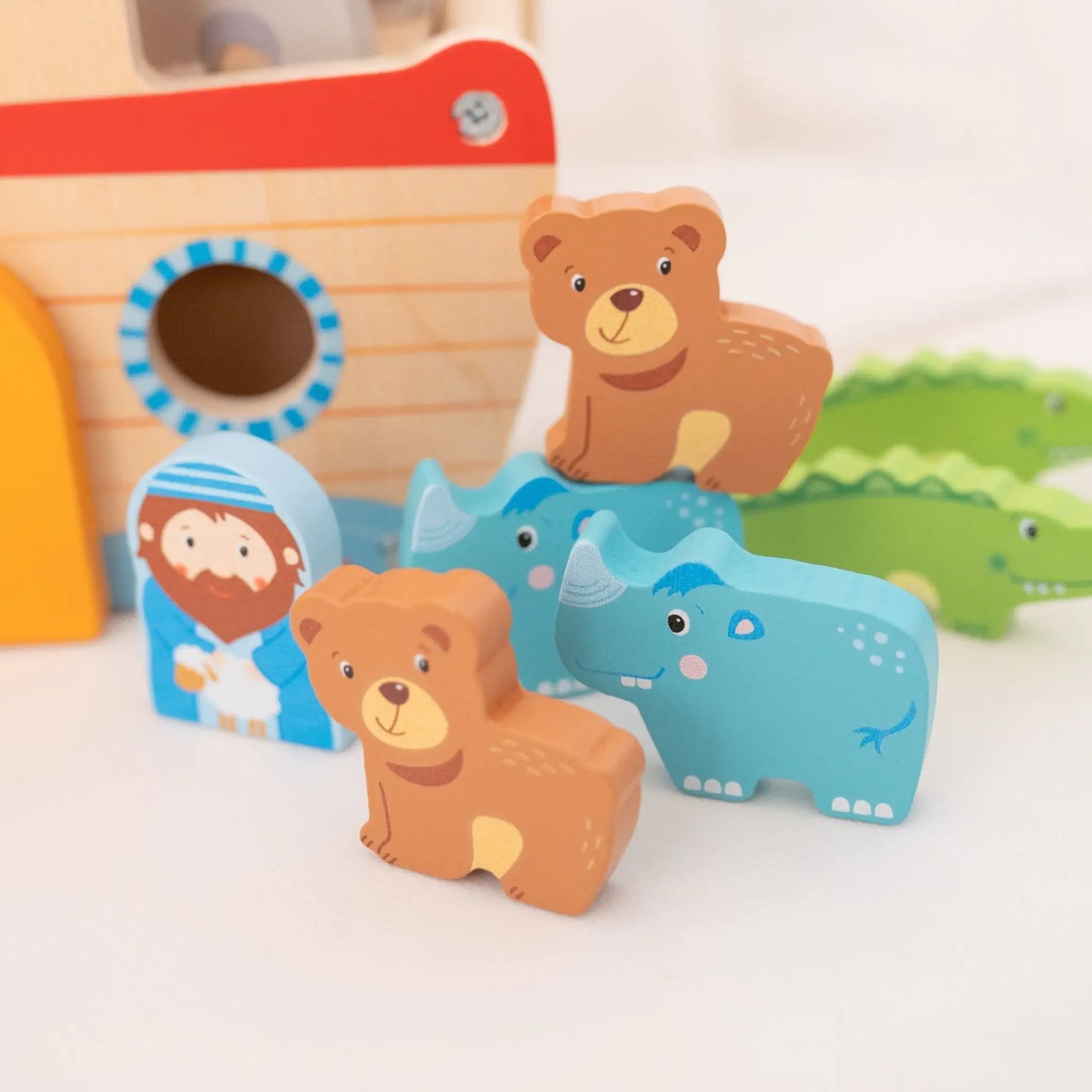 GOKI Kleine bunte Arche mit Regenbogen personalisierbar - wunderwunsch