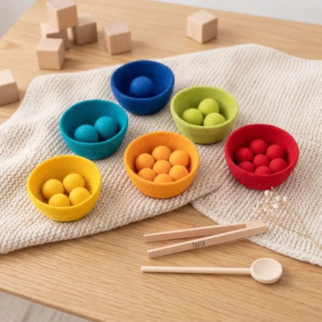 GOKI Montessori Farbsortierspiel personalisierbar - wunderwunsch