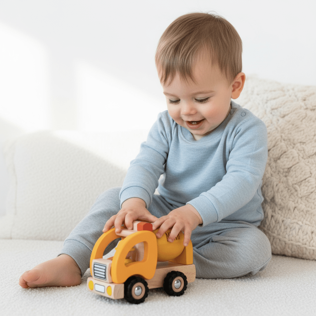 GOKI Spielzeugauto Betonmischer personalisiert - wunderwunsch