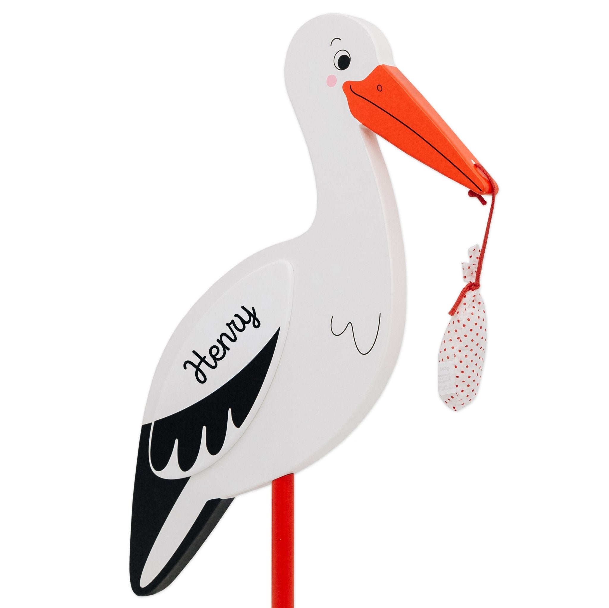GOKI Storch mit Babytuch - wunderwunsch
