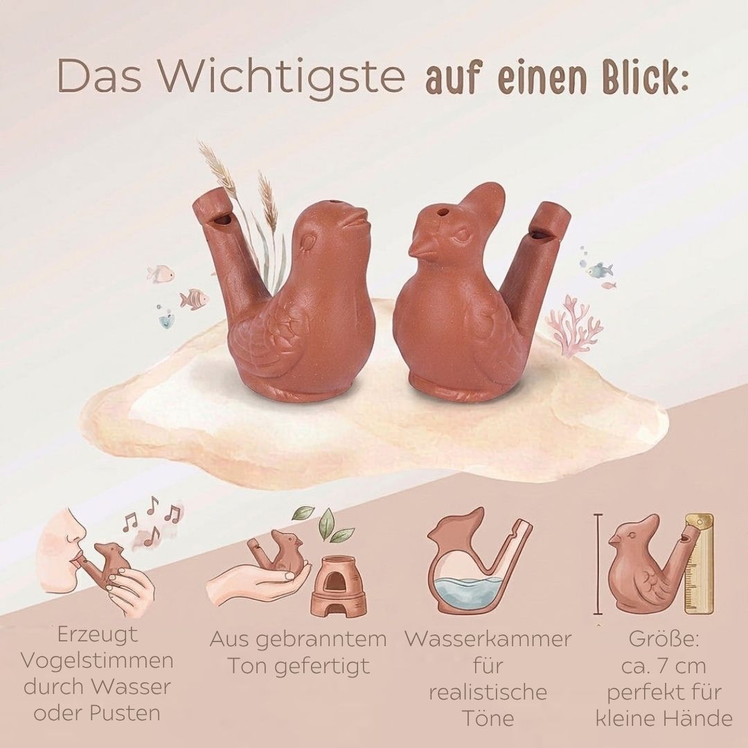 GOKI Vogelwasserpfeife personalisierbar - wunderwunsch