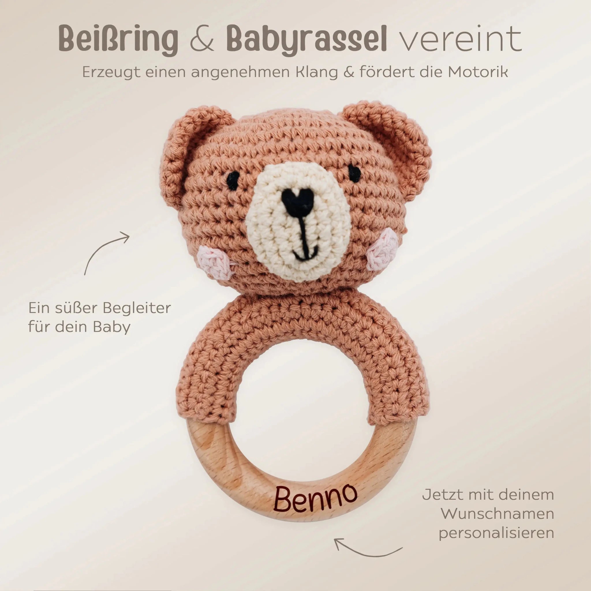 Greifling Bär personalisiert - wunderwunsch