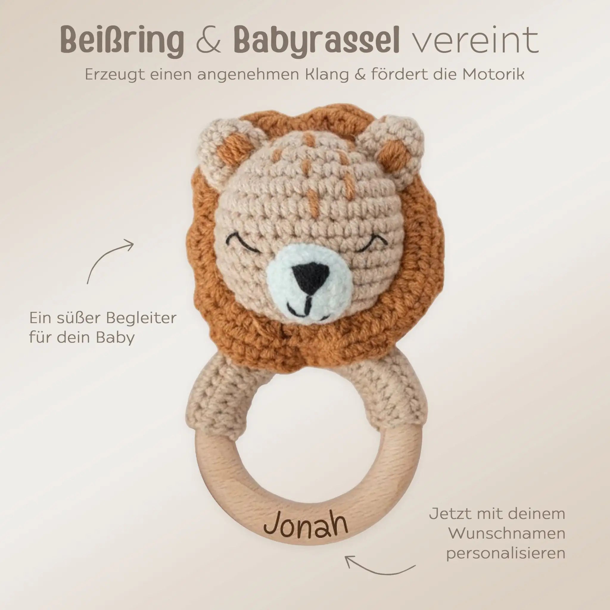 Greifling Löwe personalisiert - wunderwunsch