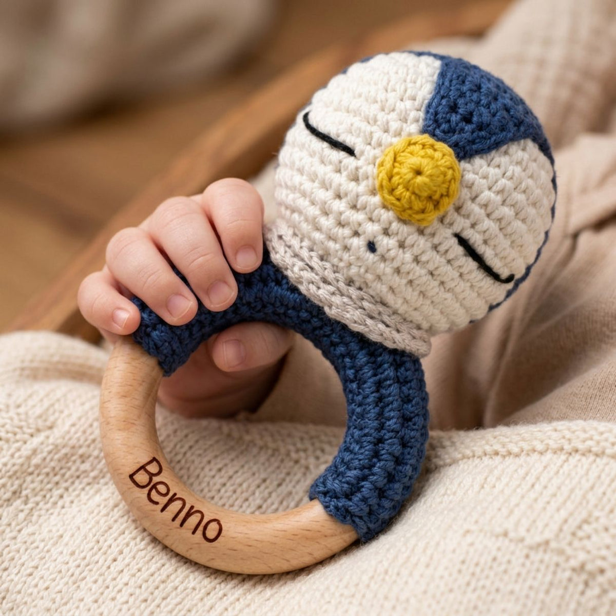 Greifling Pinguin personalisiert - wunderwunsch