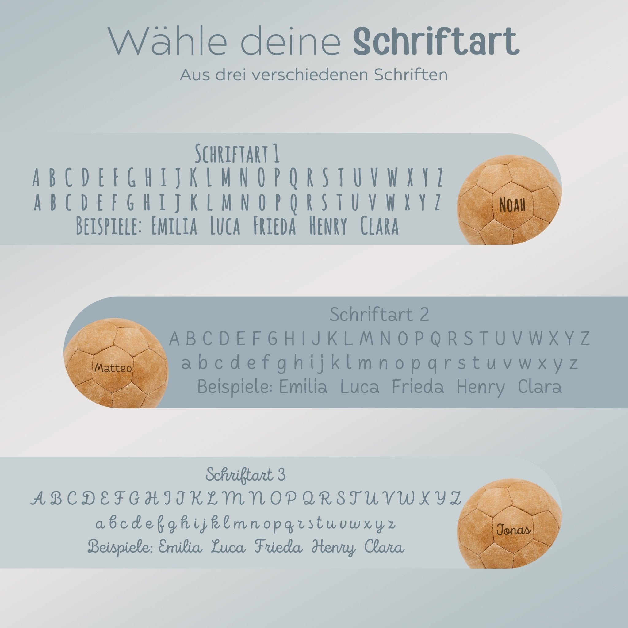 Großer Fußball Leder personalisierbar - wunderwunsch