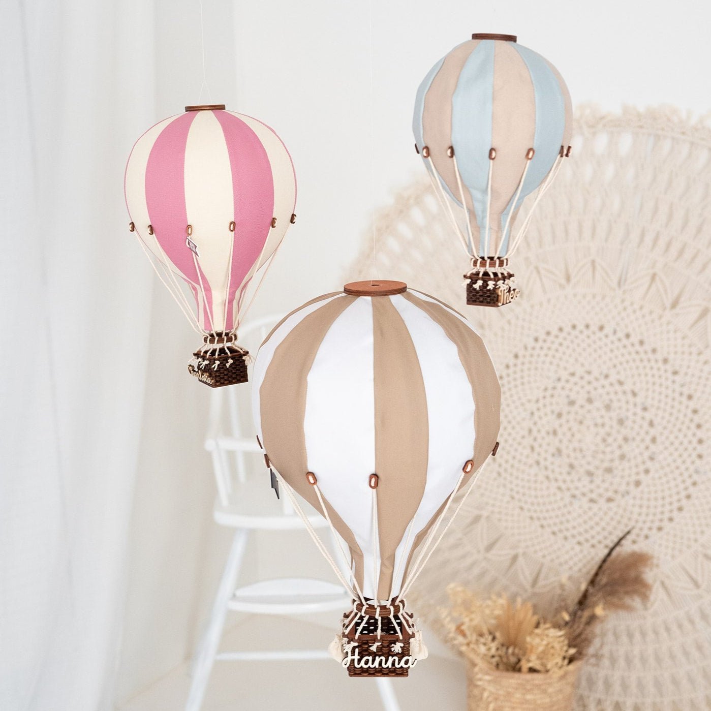 Heißluftballon Kinderzimmer Wanddeko - wunderwunsch