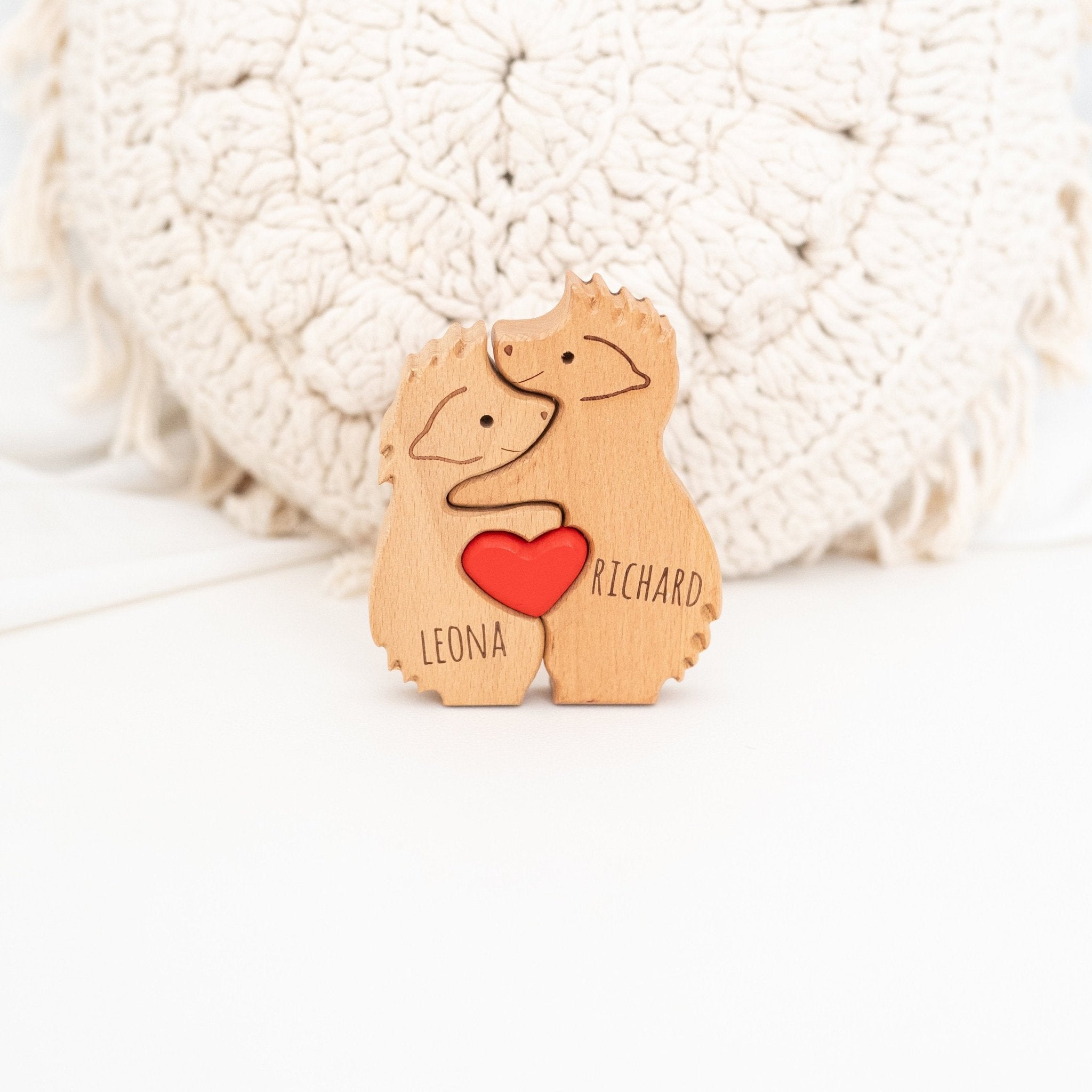 Igel Familie Puzzle personalisiert - wunderwunsch
