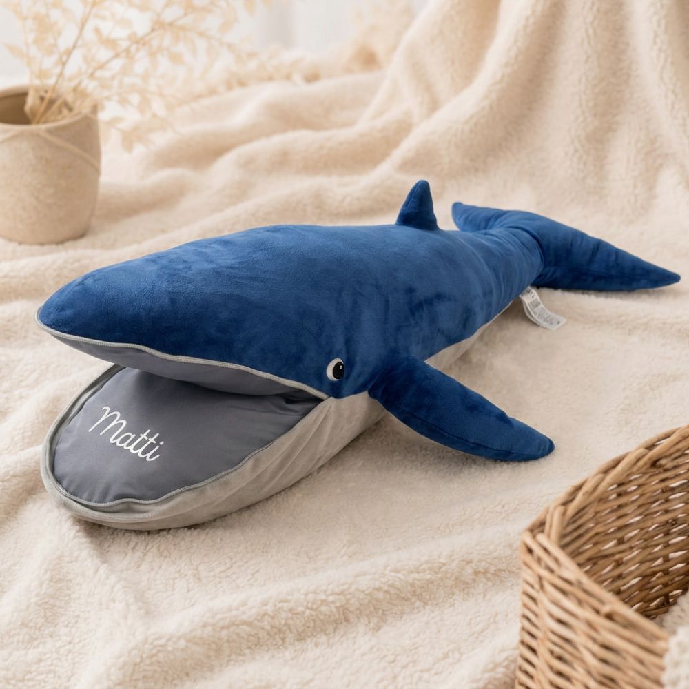 IKEA Kuscheltier XXL personalisiert - Wal - wunderwunsch