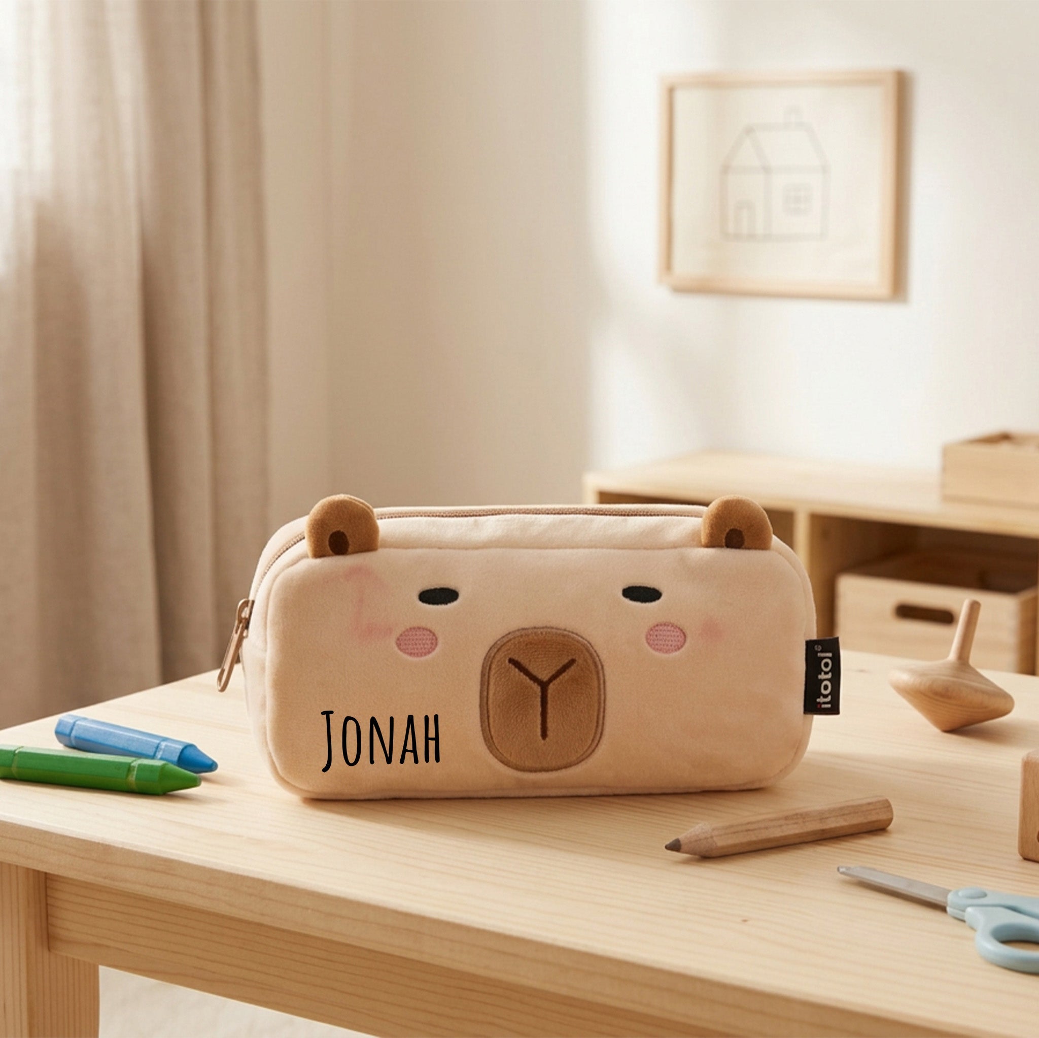 iTotal Federmäppchen Capybara personalisierbar - wunderwunsch