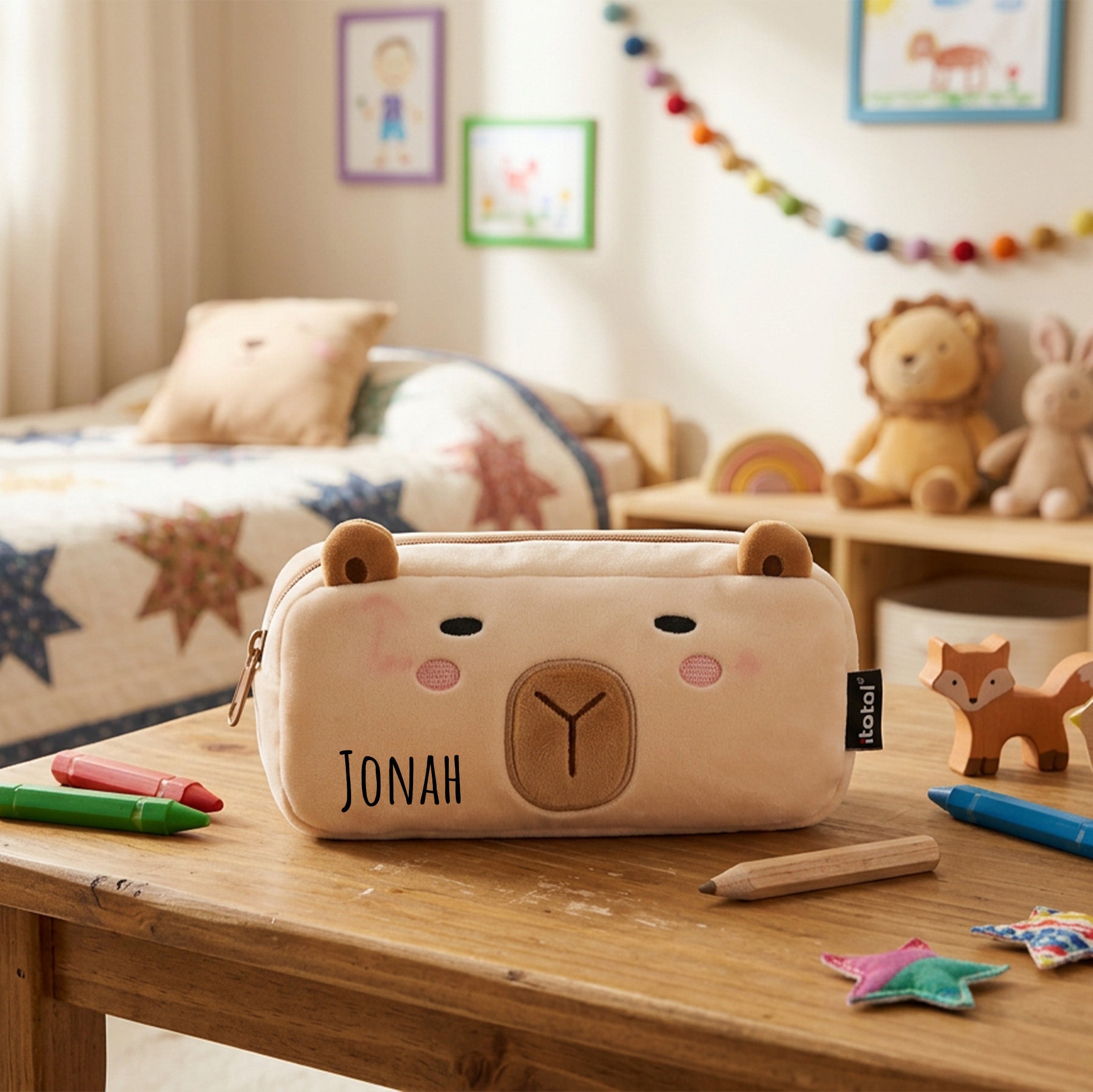 iTotal Federmäppchen Capybara personalisierbar - wunderwunsch