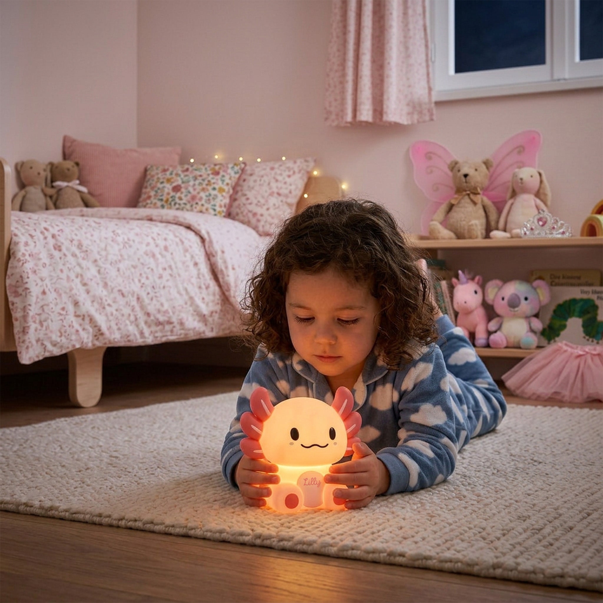 iTotal Nachtlicht Axolotl & Capybara personalisierbar - wunderwunsch