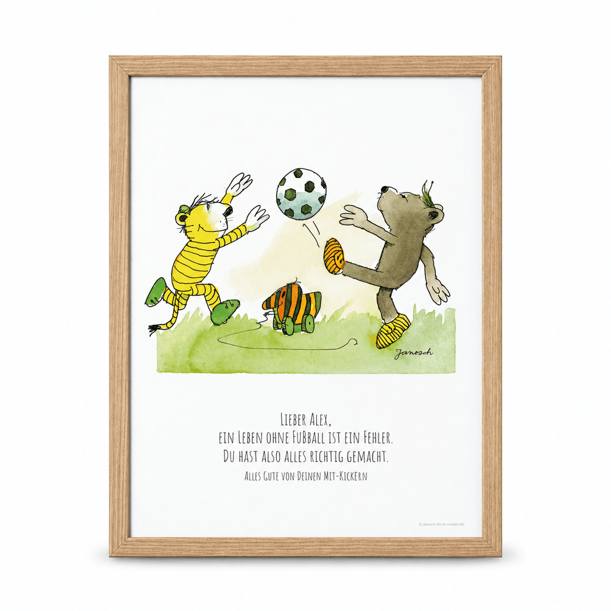 JANOSCH Poster - Fußball - wunderwunsch
