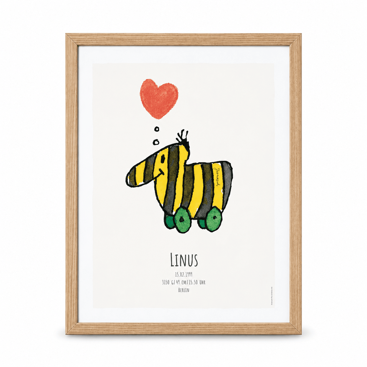 JANOSCH Poster - Liebe III - wunderwunsch