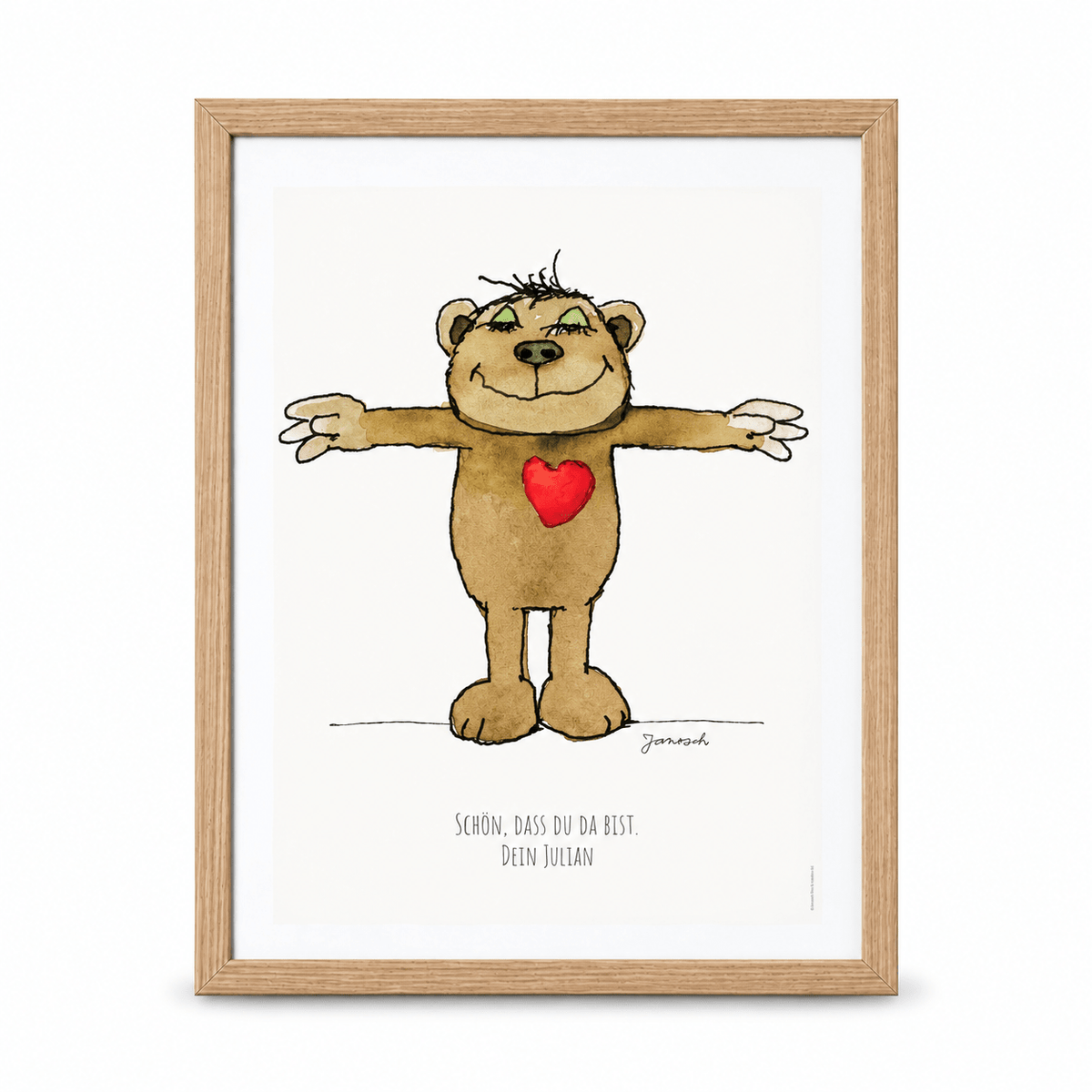 JANOSCH Poster - Offene Arme - wunderwunsch