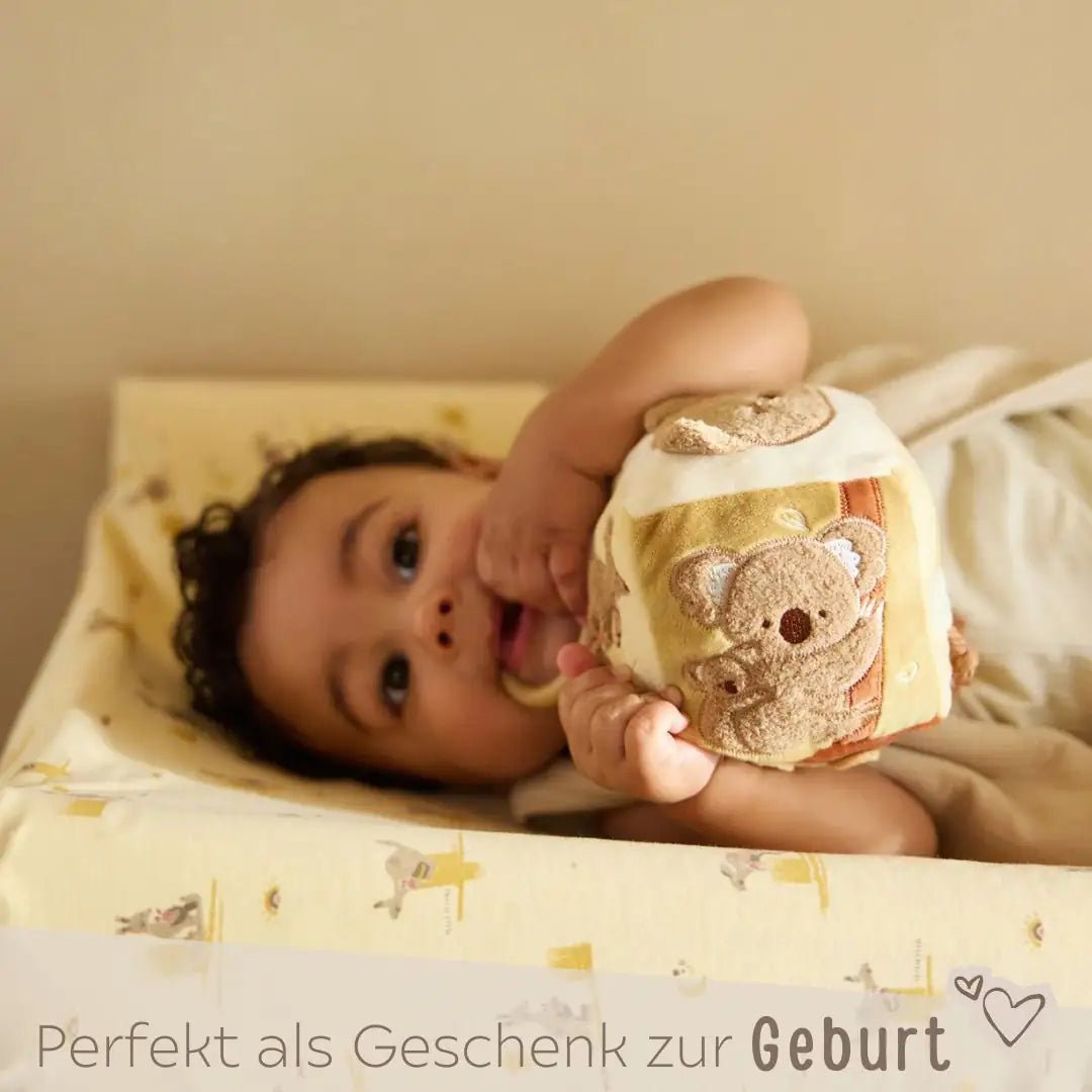 JOLLEIN Activity Stoffwürfel Känguru personalisierbar - wunderwunsch