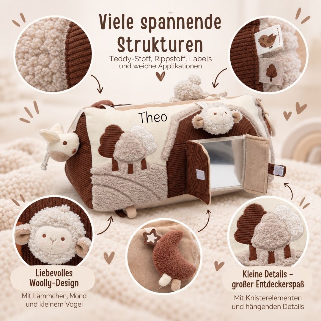 JOLLEIN Aktivitäten-Dreieck personalisiert - Schaf - wunderwunsch