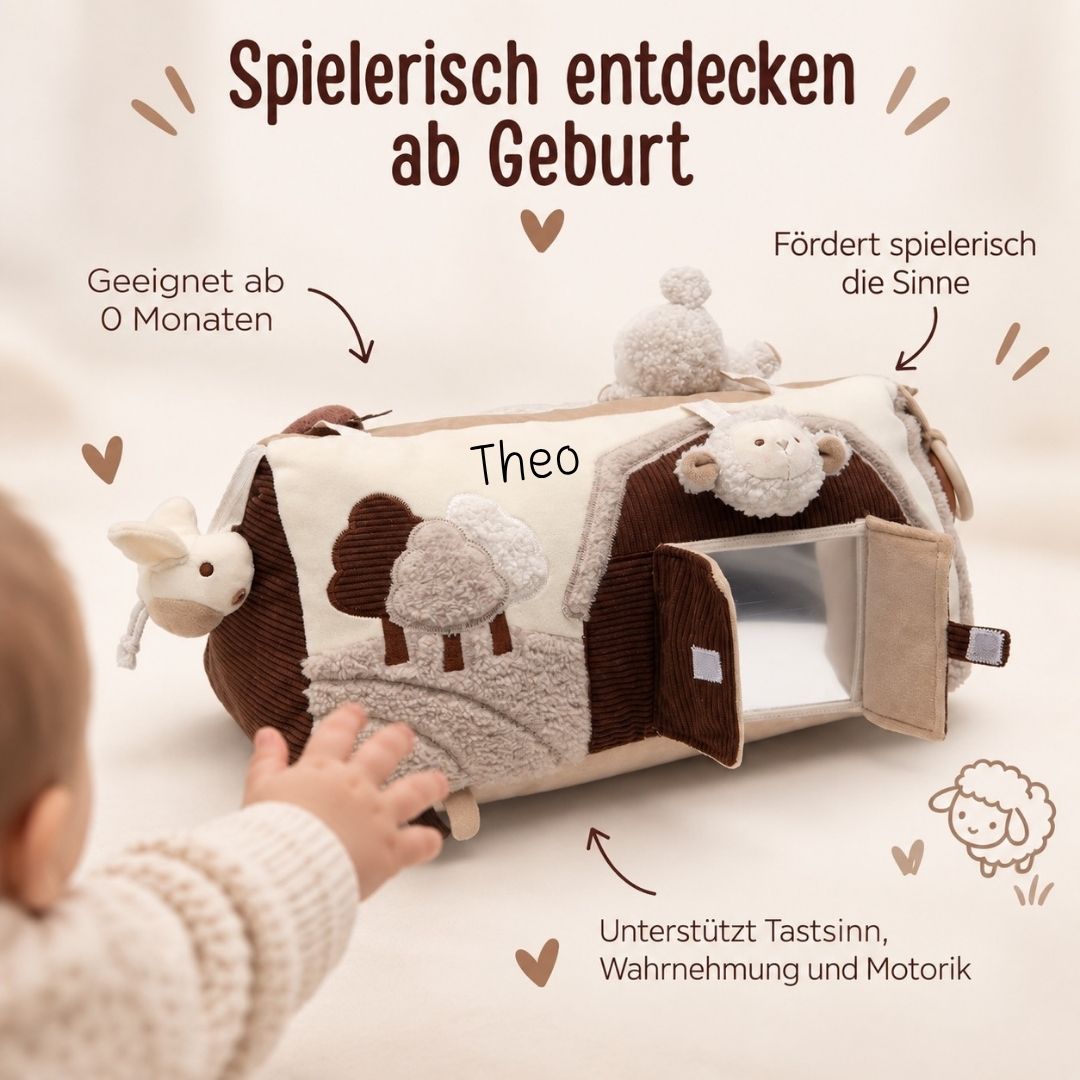 JOLLEIN Aktivitäten-Dreieck personalisiert - Schaf - wunderwunsch