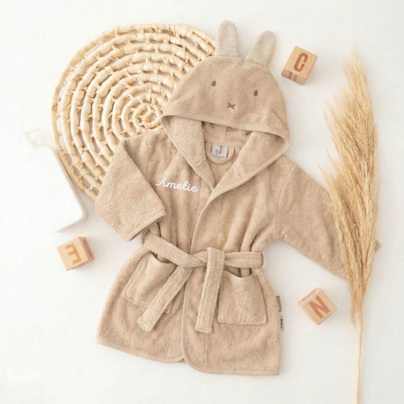 JOLLEIN Bademantel Miffy personalisierbar - wunderwunsch