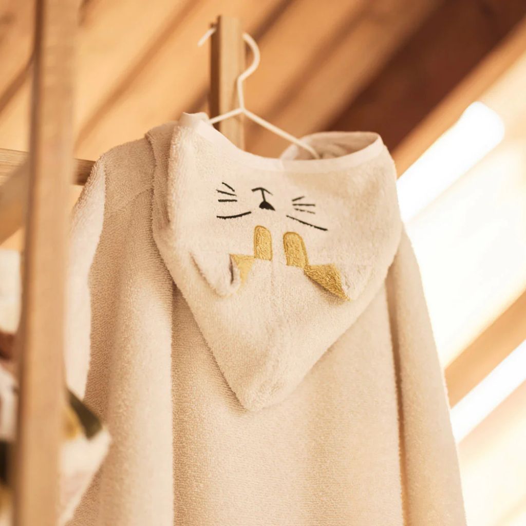 JOLLEIN Badeponcho Katze oder Hund personalisierbar - wunderwunsch