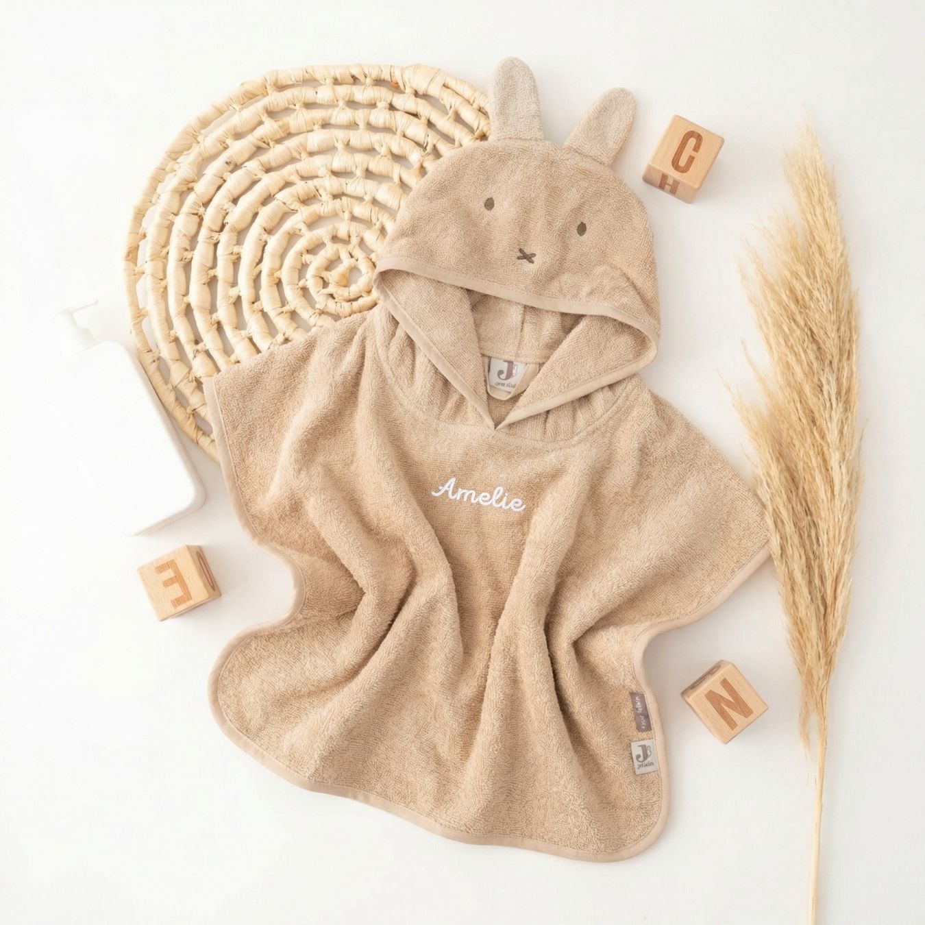 JOLLEIN Badeponcho Miffy personalisierbar - wunderwunsch