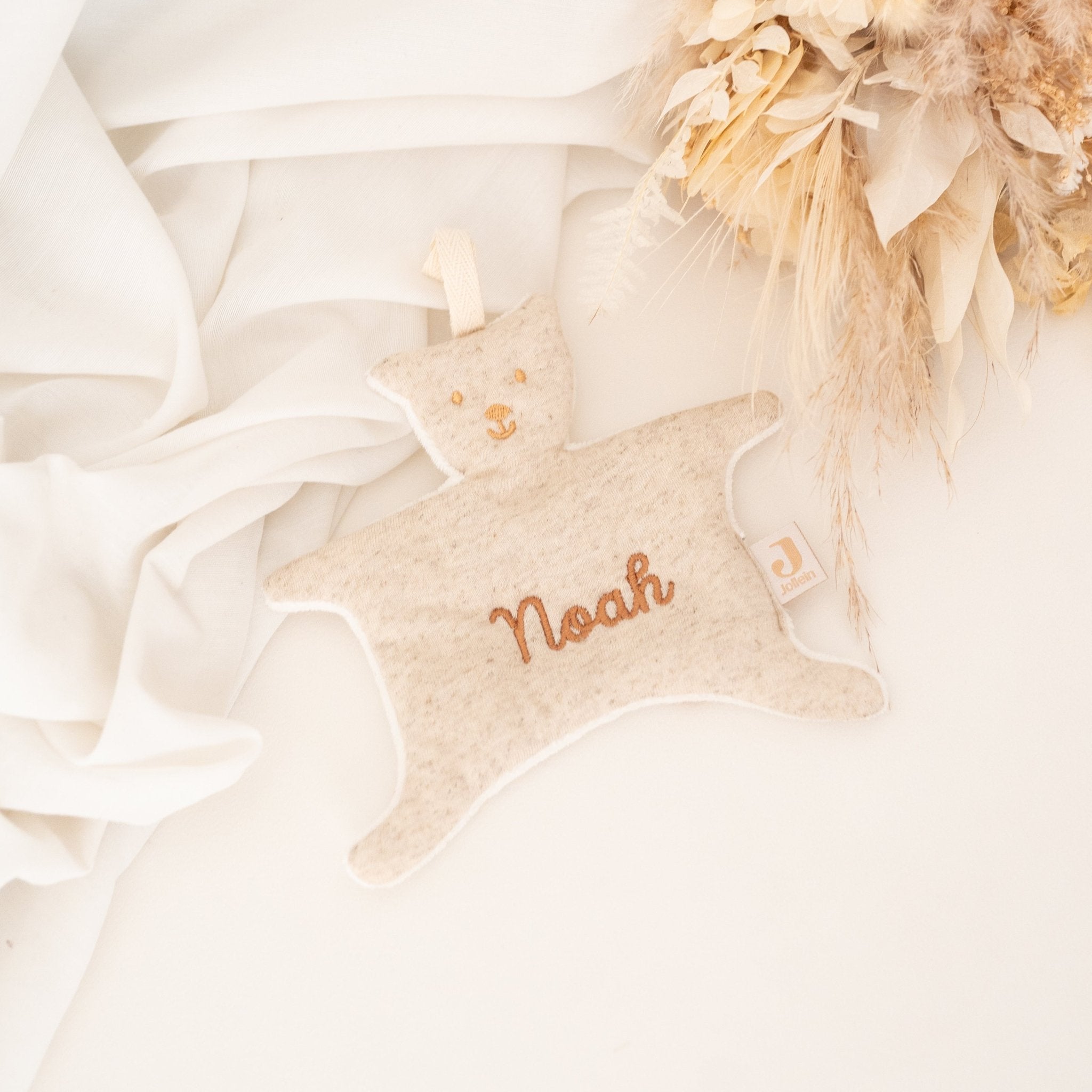 JOLLEIN Kapuzenbadetuch und Schmusetuch "Harvest" personalisiert - wunderwunsch