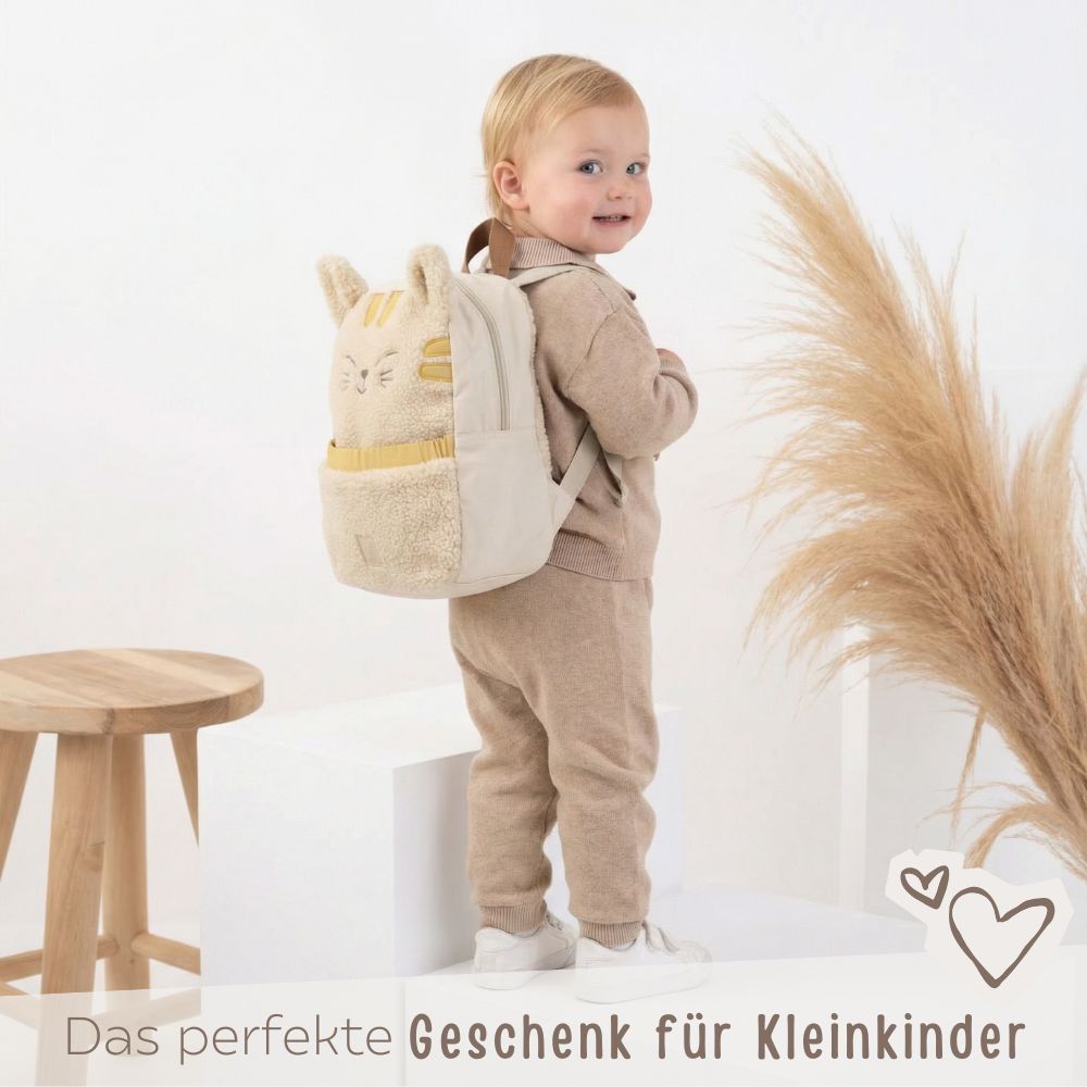 JOLLEIN Kinder Rucksack personalisiert - Hund oder Katze - wunderwunsch