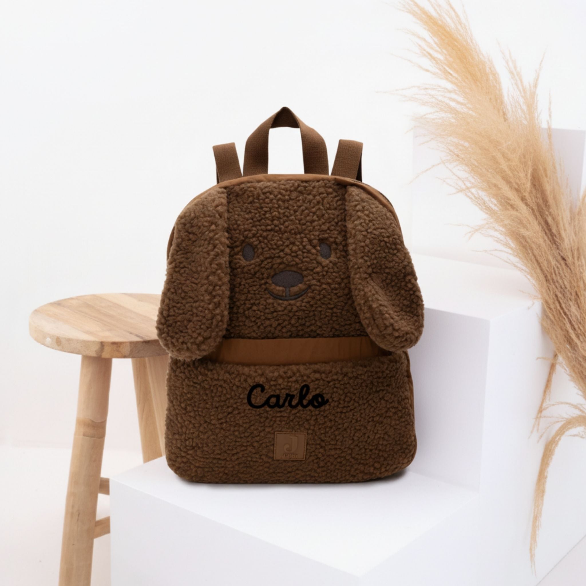 JOLLEIN Kinder Rucksack personalisiert - Hund oder Katze - wunderwunsch