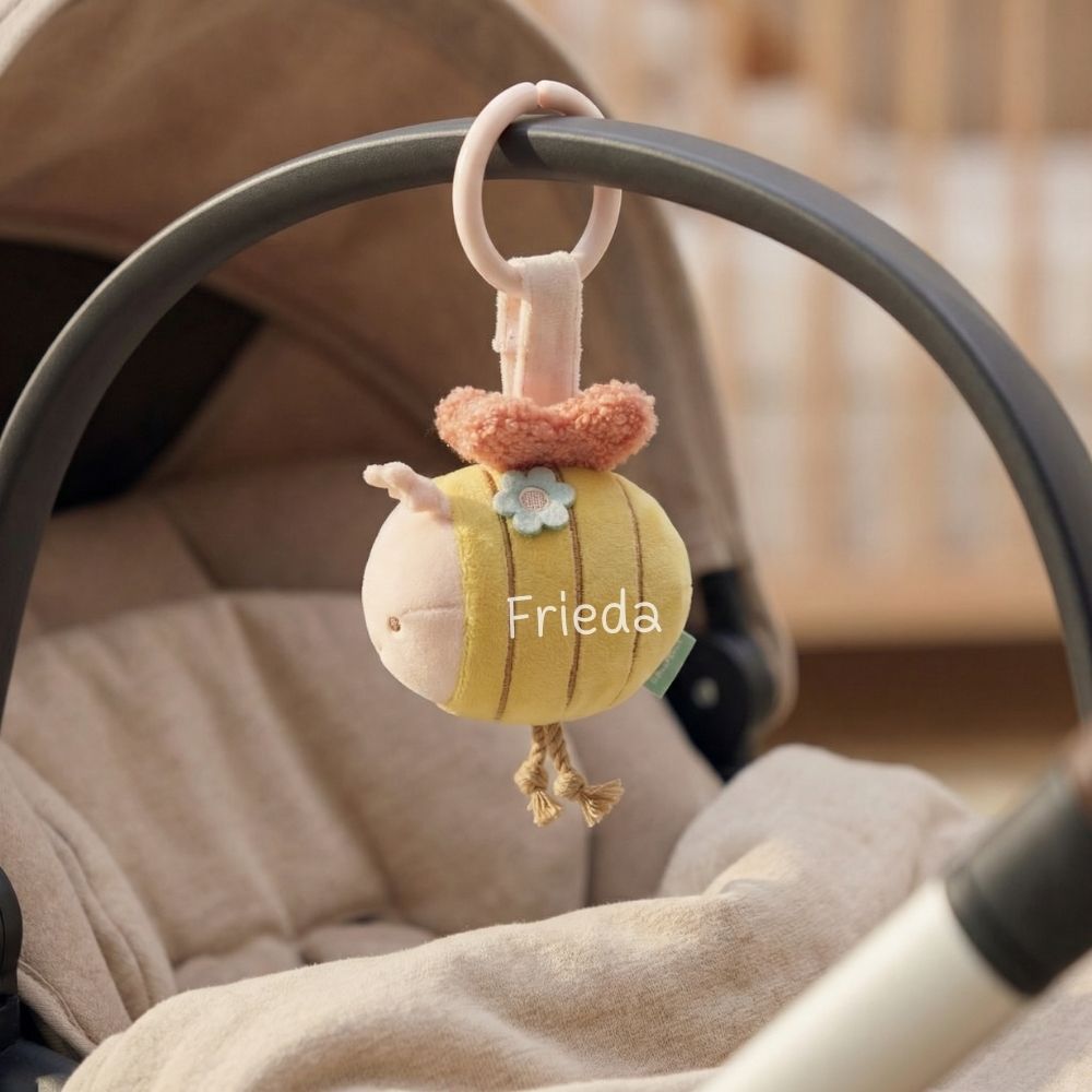 JOLLEIN Kinderwagenanhänger Biene personalisierbar - wunderwunsch