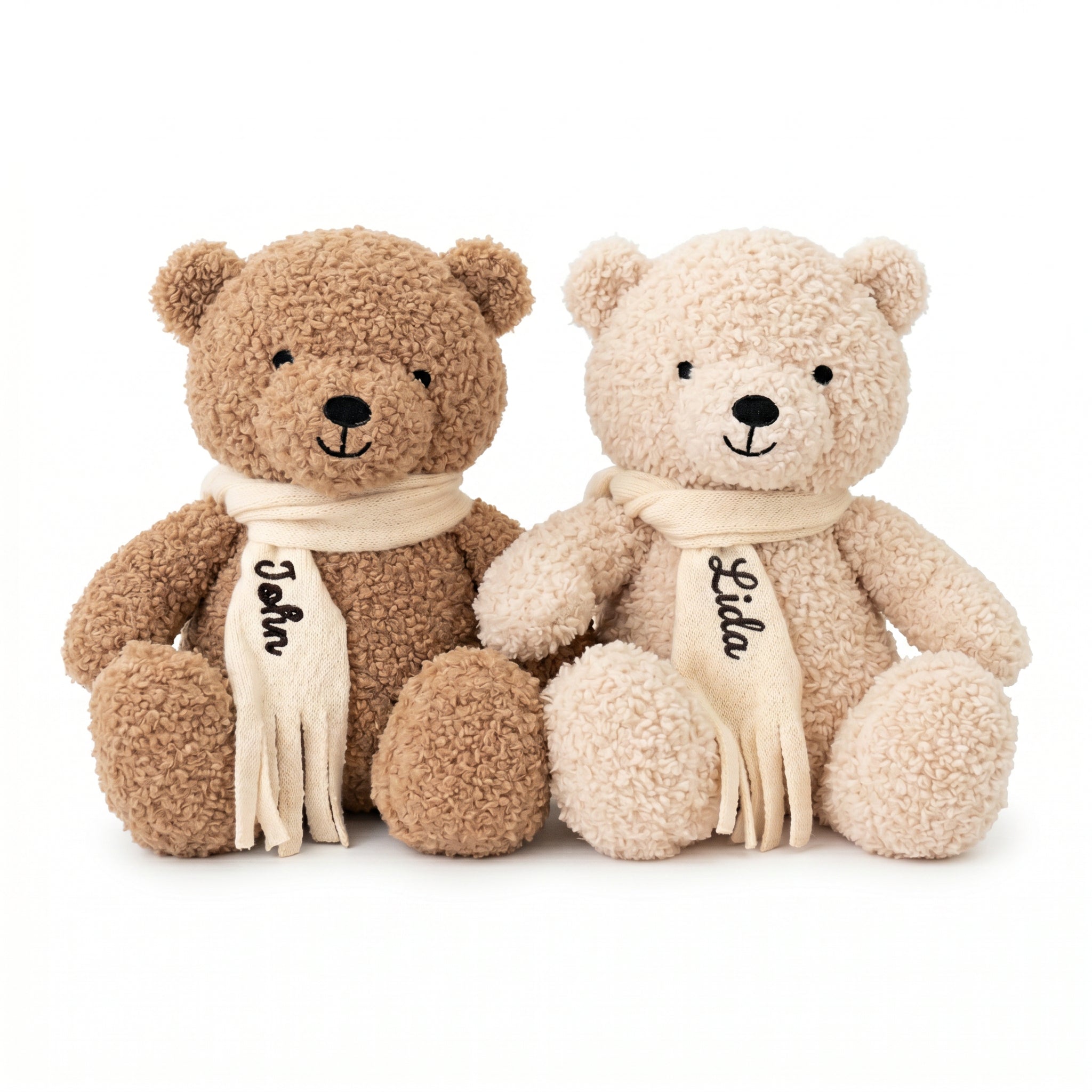 JOLLEIN Kuscheltier Boucle Teddybär personalisiert - wunderwunsch