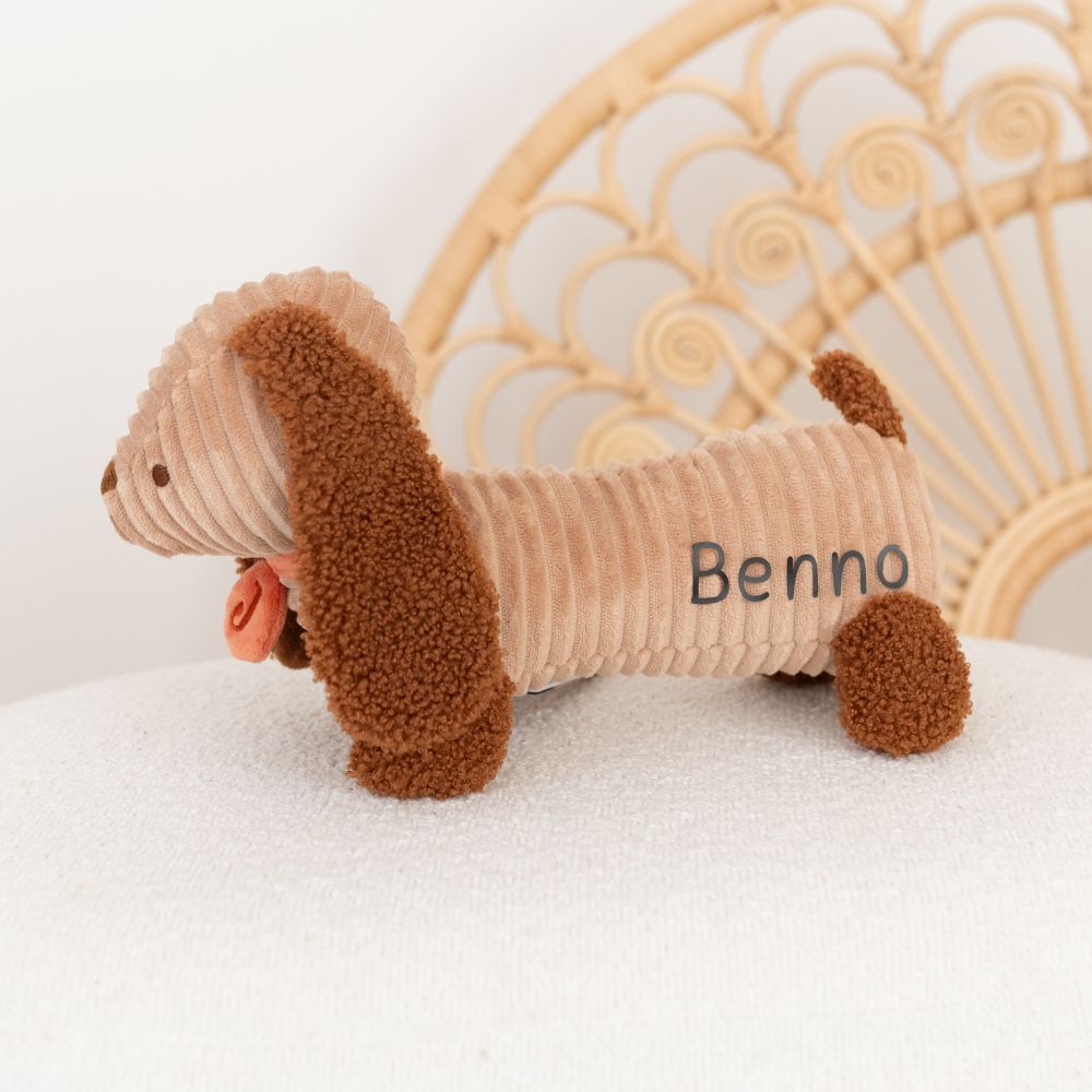 JOLLEIN Kuscheltier Dackel personalisierbar - wunderwunsch
