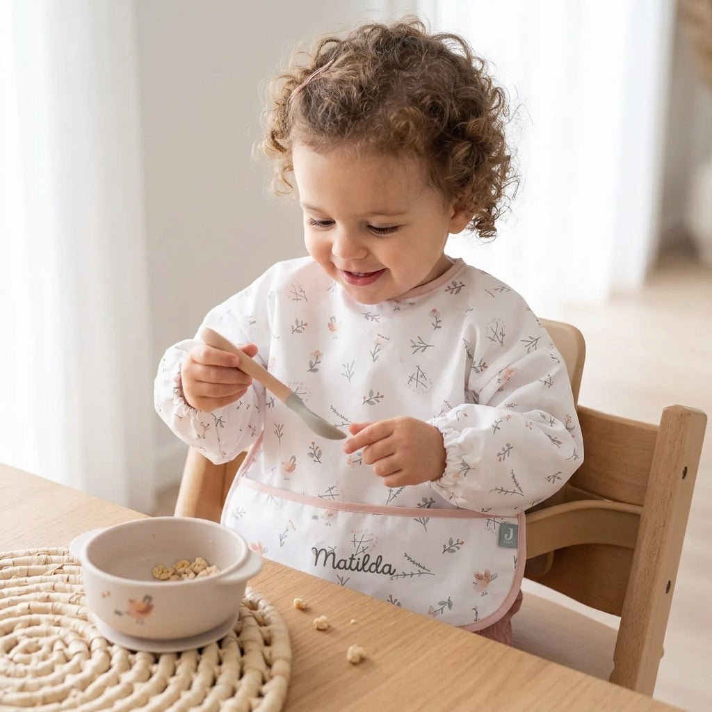 JOLLEIN Lätzchen mit Ärmeln personalisiert - wunderwunsch