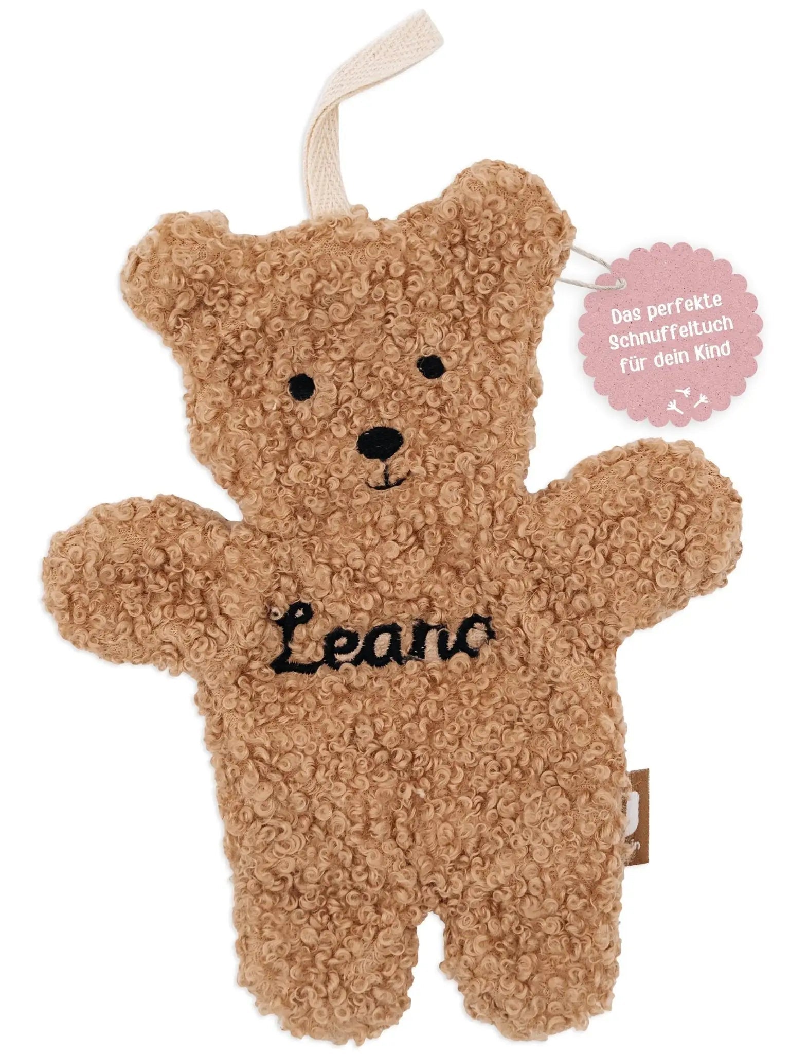 JOLLEIN Schnullertuch Boucle Teddybär - wunderwunsch