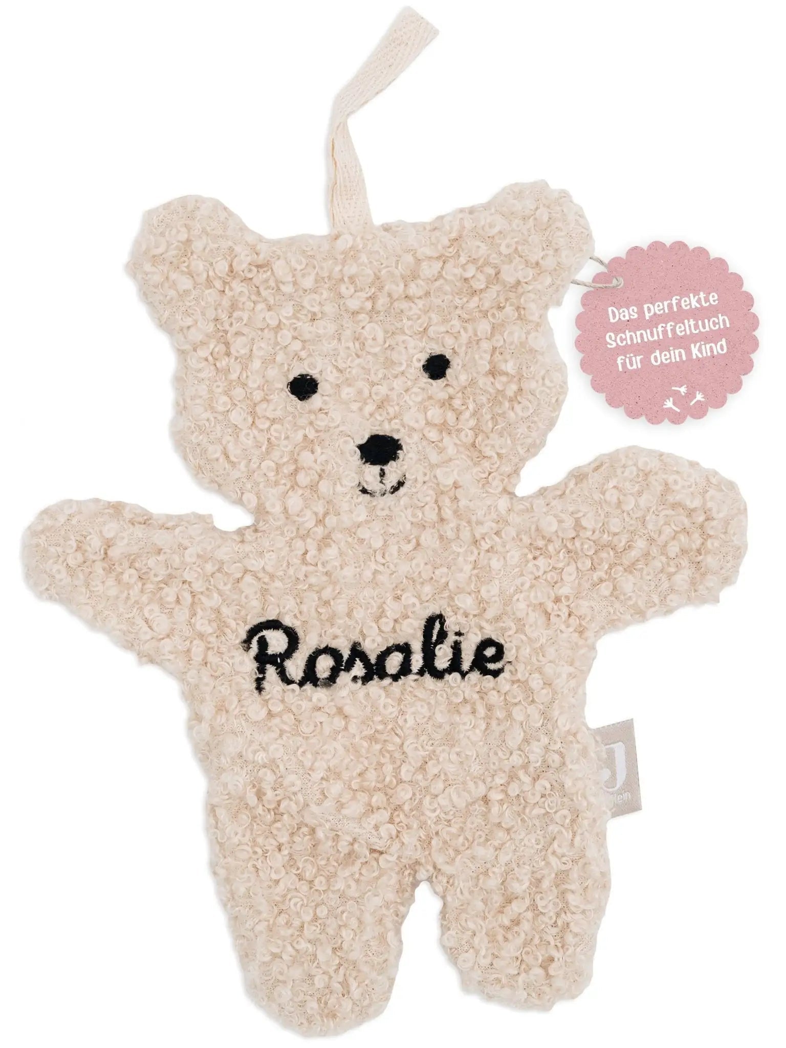 JOLLEIN Schnullertuch Boucle Teddybär - wunderwunsch