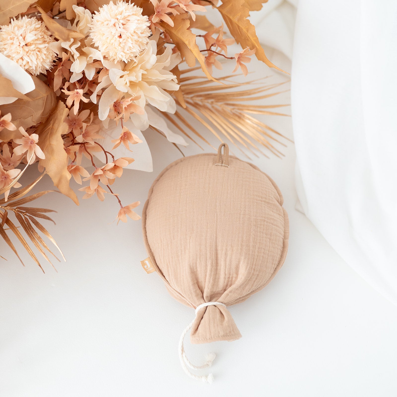 JOLLEIN Stoffballon Kinderzimmer - creme und braun - wunderwunsch