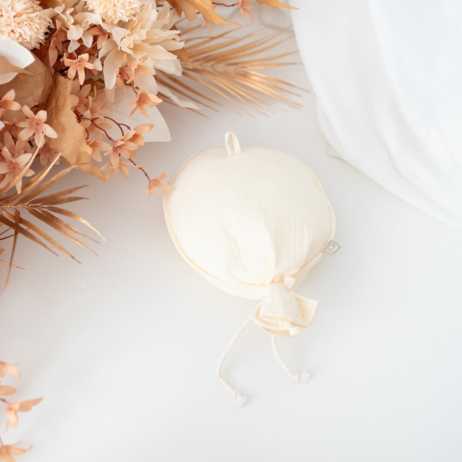 JOLLEIN Stoffballon Kinderzimmer - creme und braun - wunderwunsch