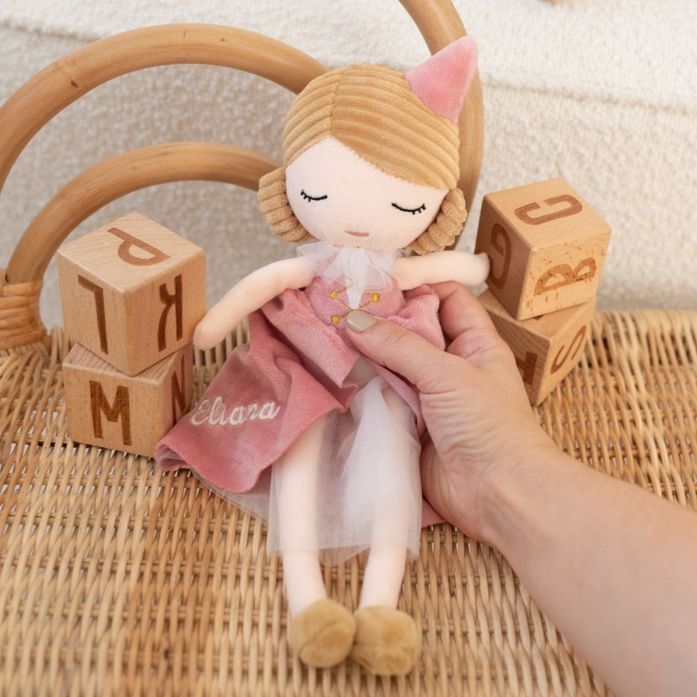 JOLLEIN Stoffpuppe personalisiert - Prinzessin oder Ritter - wunderwunsch