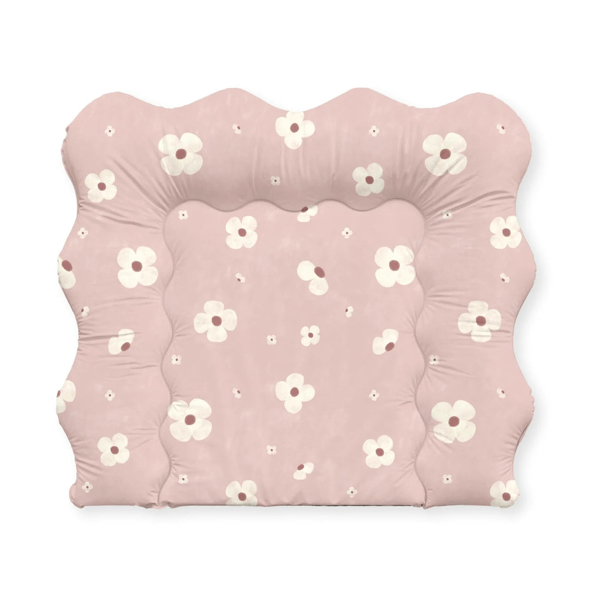 JULIUS ZÖLLNER Wickelauflage Bubble Softy - Blumen rosa - wunderwunsch