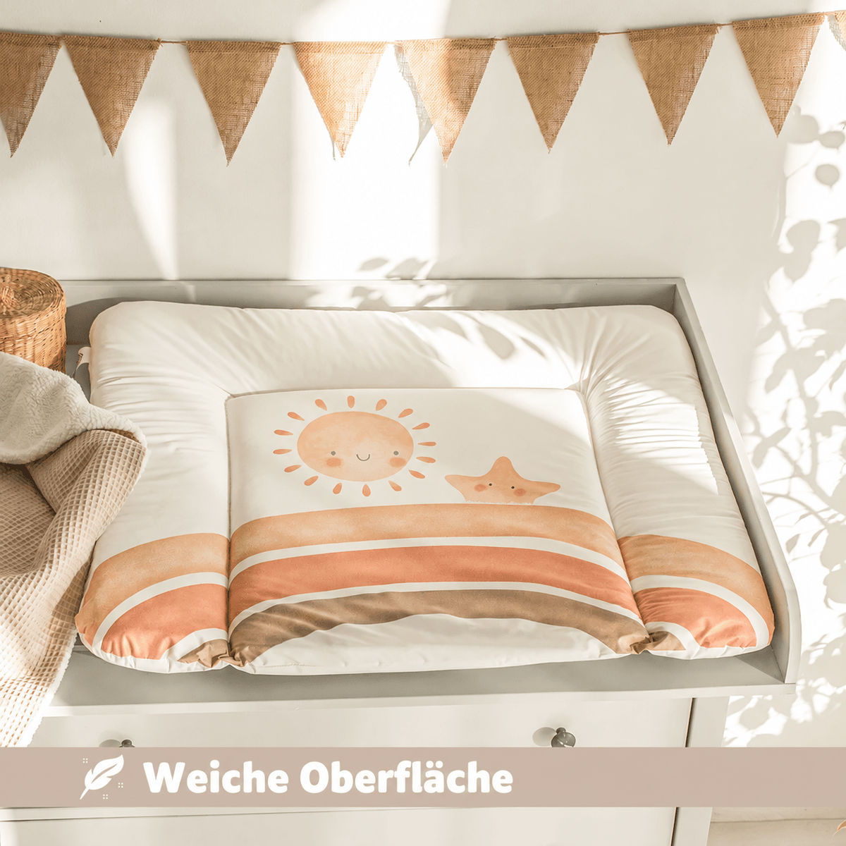 JULIUS ZÖLLNER Wickelauflage Softy - Füchse - wunderwunsch