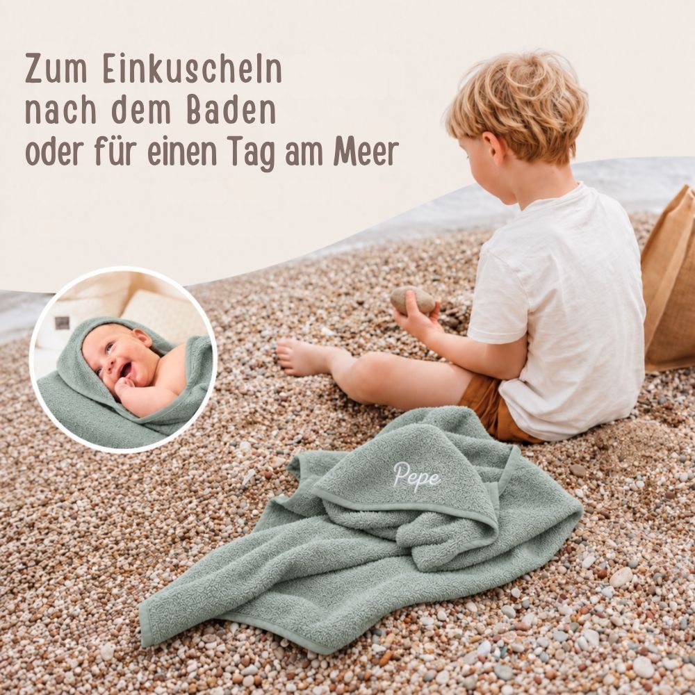 Kapuzenhandtuch Frottee personalisiert - wunderwunsch