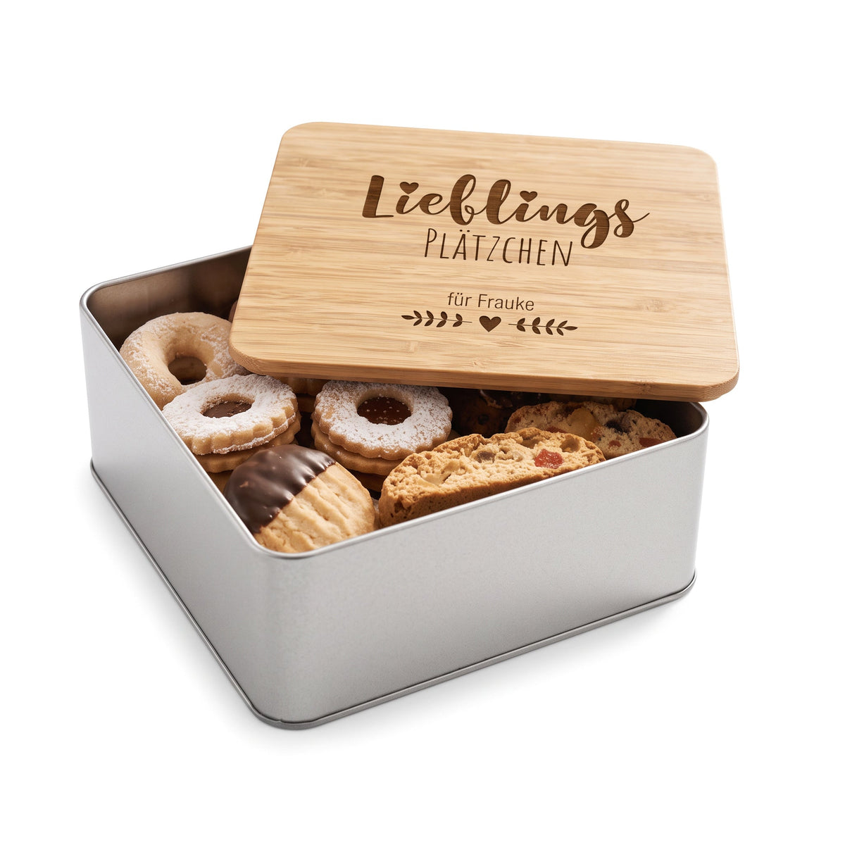 Keksdose "Lieblings Plätzchen" mit Name - wunderwunsch