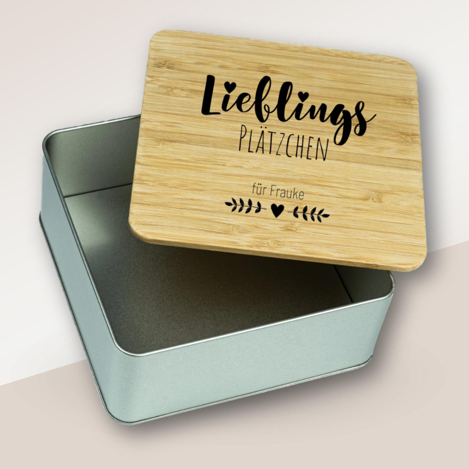 Keksdose "Lieblings Plätzchen" mit Name - wunderwunsch