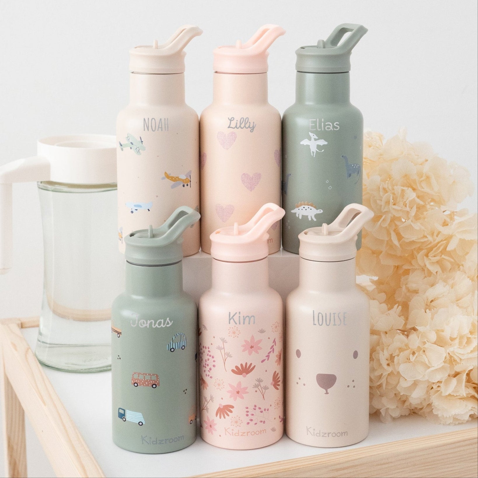 KIDZROOM Trinkflasche 350 ml personalisierbar - wunderwunsch
