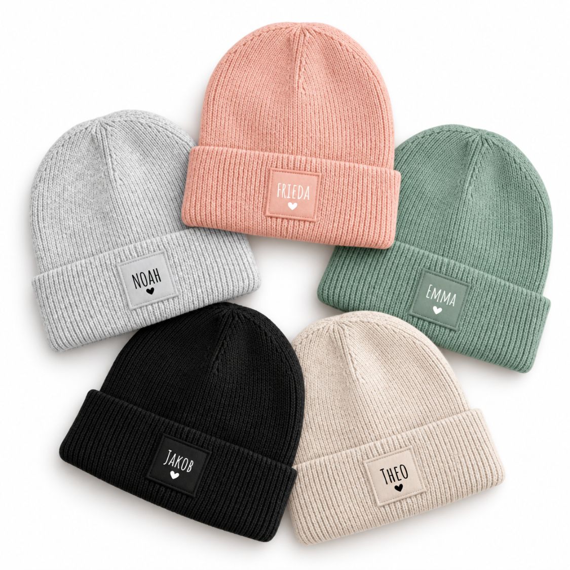 Kinder Beanie Mütze personalisiert - wunderwunsch