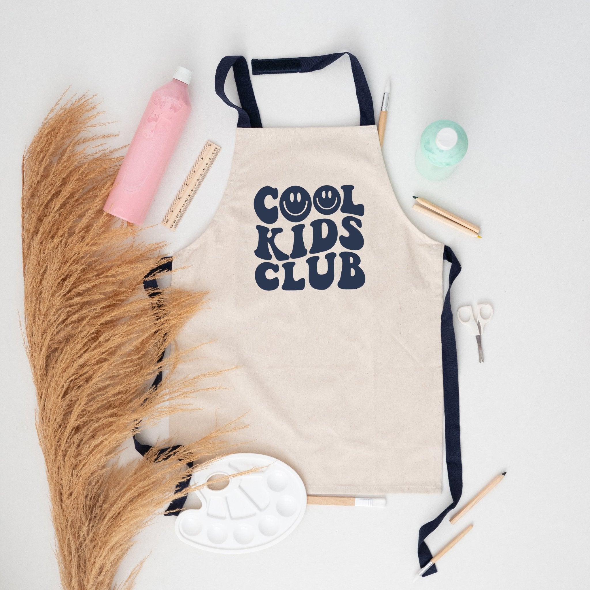Kinder Schürze Pastell "Cool Kids Club" - wunderwunsch