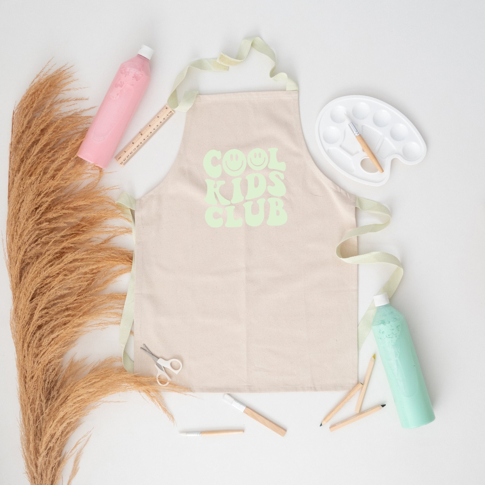 Kinder Schürze Pastell "Cool Kids Club" - wunderwunsch