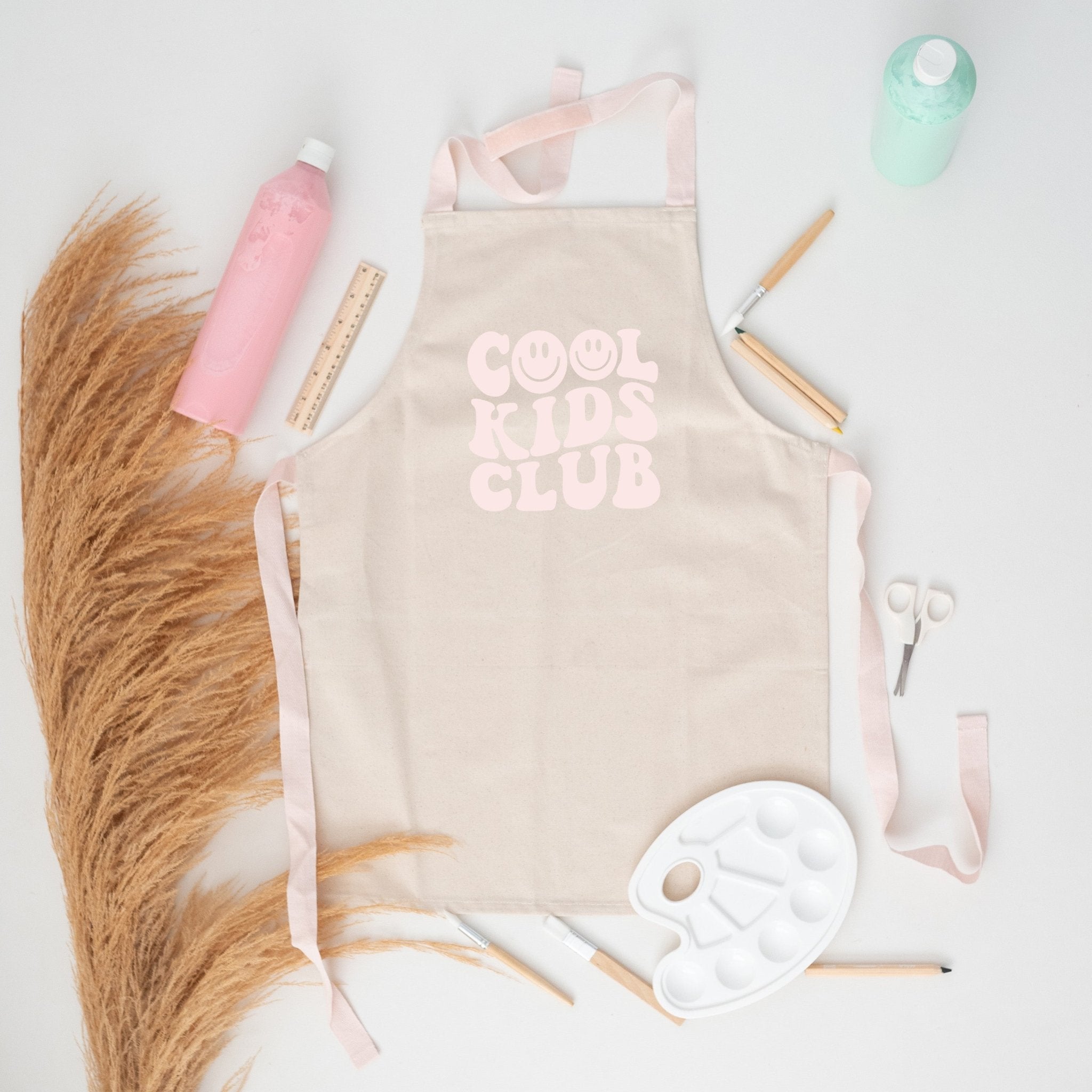 Kinder Schürze Pastell "Cool Kids Club" - wunderwunsch