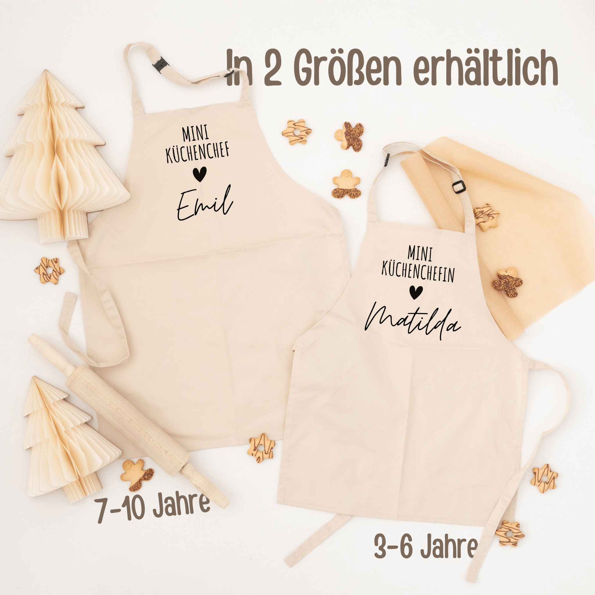 Kinderschürze personalisiert - Mini Küchenchef - /in - wunderwunsch