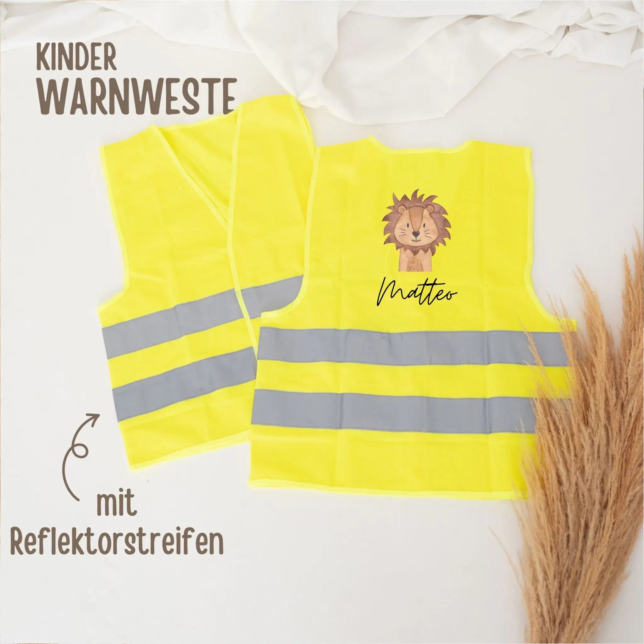 Kinderwarnweste "Tier" personalisiert - wunderwunsch